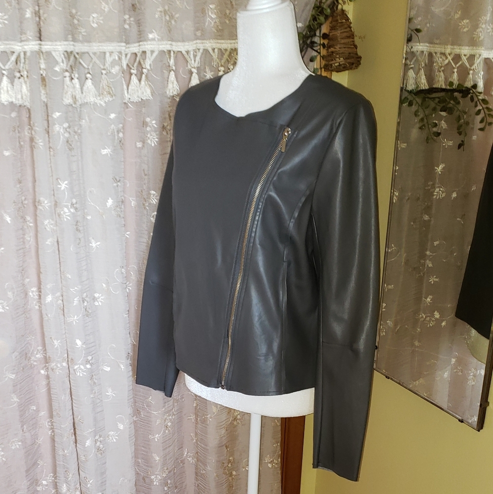 Worthington | Gray Moto Jacket